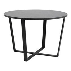 Jídelní kulatý stůl Amble černý mramor glamour 110 cm moderní Actona