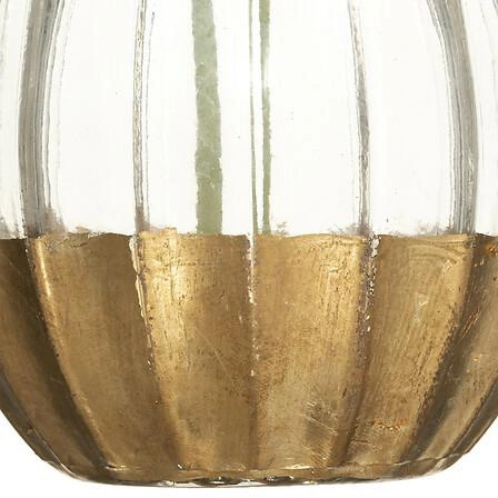 Umělá bílá orchidej ve skleněné váze Edi 40 cm moderní do obýváku Atmosphera