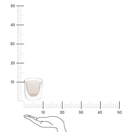 Jasmínová vonná svíčka Ilan Atmosphera v dekorativní skleněné dóze 130 g