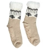 Protiskluzové sherpa ponožky Intesi béžové teplé zimní na doma velikost 39-42