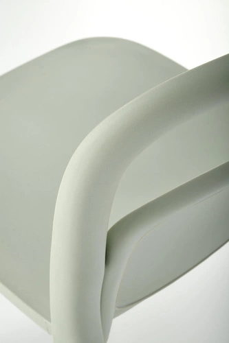Zahradní židle Maud mátová Intesi z plastu, moderní, stohovatelná, snadné čištění