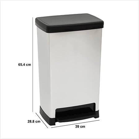 Kuchyňský a kancelářský odpadkový koš 50L 5five simply smart PED PLAST moderní s pedálem