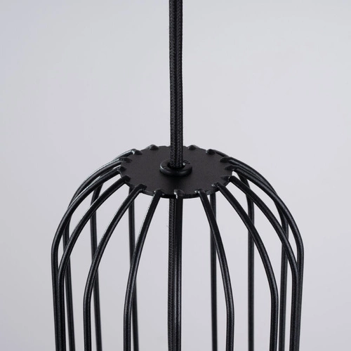 Moderní závěsné svítidlo BRINA 1 černé do obýváku a jídelny kovové 115 cm