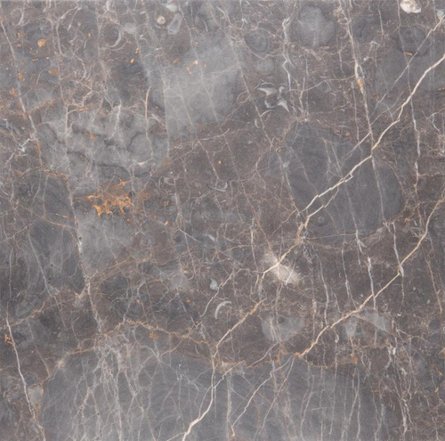 Kulatý mramorový konferenční stolek Vega 90 cm hnědý moderní do obýváku Actona