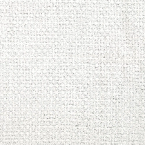 Intesi Waffle bílá bavlněná deka 150x200 cm hřejivý pléd na postel a pohovku