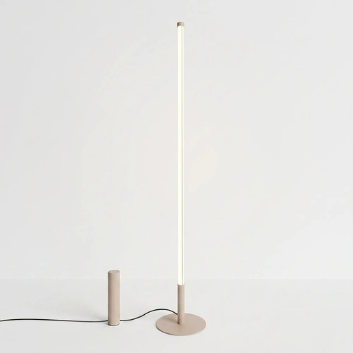 TRANG moderní LED stojací lampa do obývacího pokoje taupe 3000K