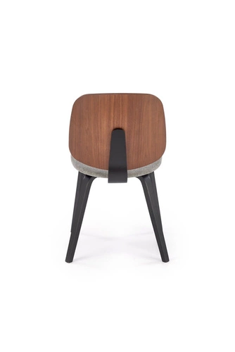 Jídelní židle Mireyla čalouněná moderní dřevěná ořech šedá Intesi