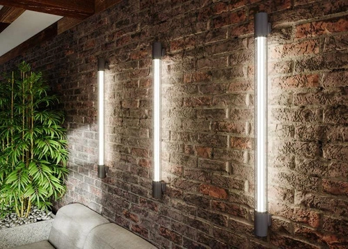 Nástěnné svítidlo VALO černé moderní kovové LED do obývacího pokoje a ložnice Thoro 102 cm