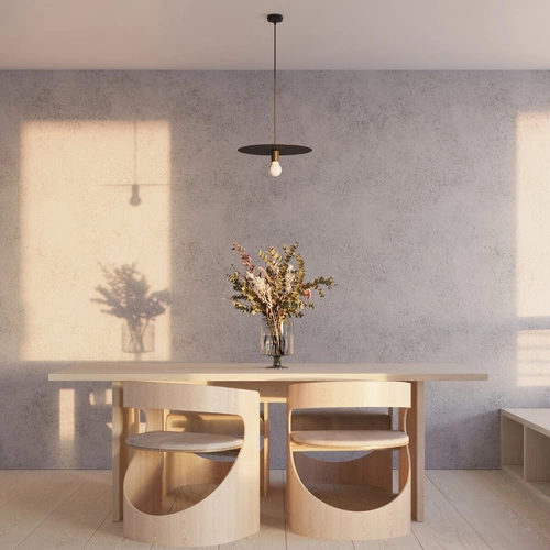 Závěsné svítidlo FLAVIO černé moderní do obýváku kuchyně jídelny kovové 40 cm