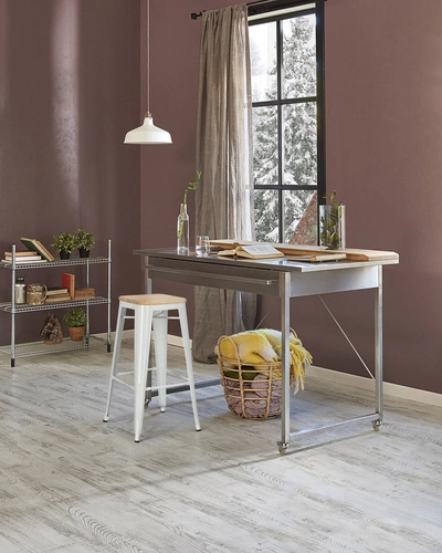 Barová židle Paris Wood 65 cm industriální zelená kovová s dřevěným sedákem k kuchyňskému ostrůvku