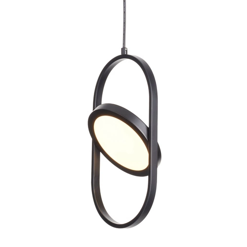 Závěsné LED svítidlo ELIPSE MINI černé moderní do obýváku a jídelny 32 cm Step into Design