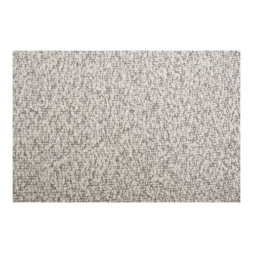 Čalouněná jídelní židle Mira boucle písková s černými kovovými nohami do jídelny a obýváku