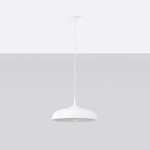 Závěsné svítidlo GINA bílá moderní nad stůl do obýváku a jídelny 38 cm SOLLUX LIGHTING