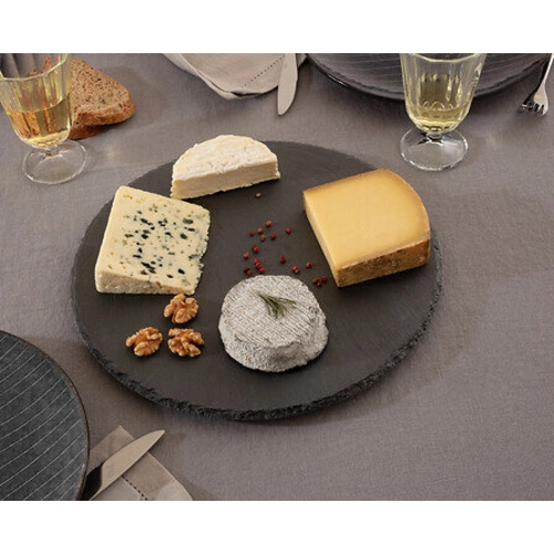 Otočný servírovací talíř z břidlice 32 cm černý 5five simply smart na předkrmy a pokrmy