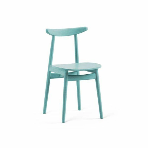 Dřevěná jídelní židle Fameg Finn, klasický buk, mléčný ořech, s opěrkou