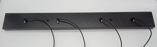 Závěsné svítidlo LINEA-4 LONG černé, 4 zdroje, nastavitelné nad jídelní stůl