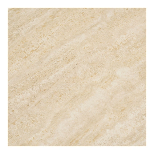 Kulatý jídelní stůl Annecy 120 cm moderní pískový travertin