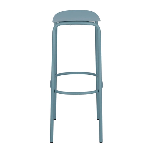 Kovová barová židle Trick 75 cm modrá moderní do kuchyně a na ostrůvek SCAB Design