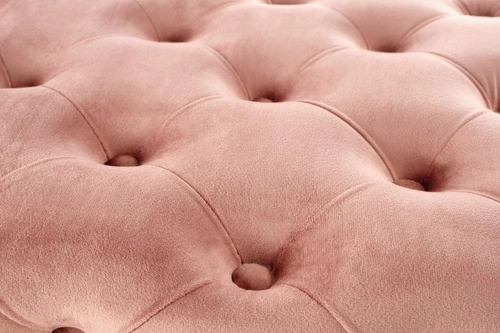 Růžová sametová lavice glamour Nate se zlatými nohami do předsíně a ložnice