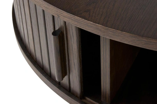 Konferenční stolek Meta kulatý 85 cm dubový moderní do obývacího pokoje