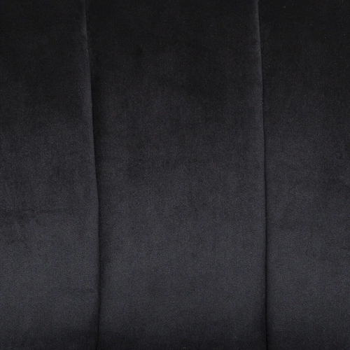 Čalouněná lavice Naova černá s opěrkou z veluru do předsíně a obýváku Atmosphera