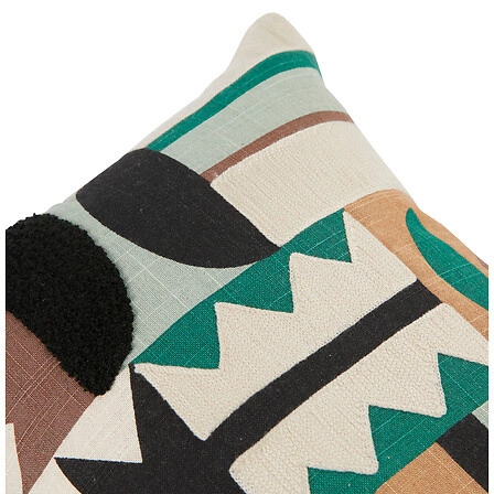 Malakitový vyšívaný polštář 30x50 cm zelený