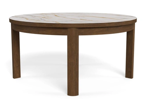 Konferenční stolek Southampton Actona kulatý moderní krémový do obýváku