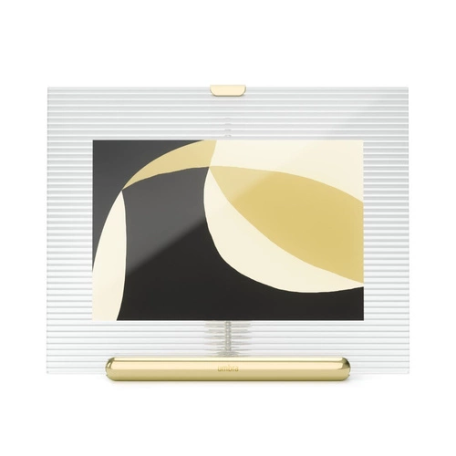 Fotorámeček 10x15 Umbra Flute zlatý moderní stojací sklo glamour na stůl