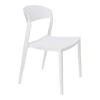 Židle Ribbon Intesi bílá moderní plastová do jídelny a kuchyně