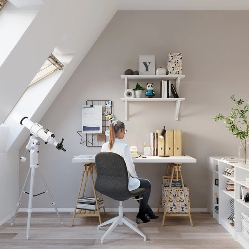 Stolní lampa RING černá moderní kovová s nastavitelným úhlem do kanceláře a ložnice SOLLUX