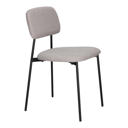 Sada 4 světle šedých židlí Esther