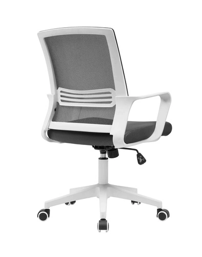 Otočná kancelářská židle Calmo šedá Intesi moderní s područkami na kolečkách