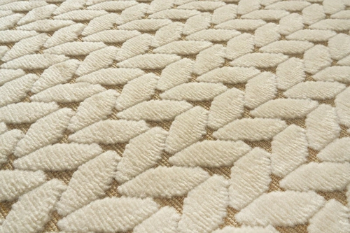 Béžový boho koberec do obýváku i na terasu Trenzada 200x300 snadno čistitelný Carpet Decor