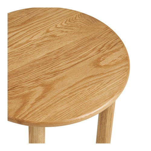 Konferenční stolek Jena kulatý dubový 40 cm moderní do obýváku