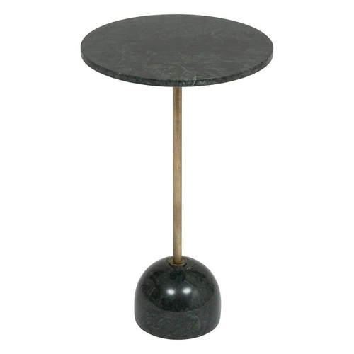 Kulatý konferenční stolek Nema Atmosphera zelený mramor glamour zlatý do obýváku