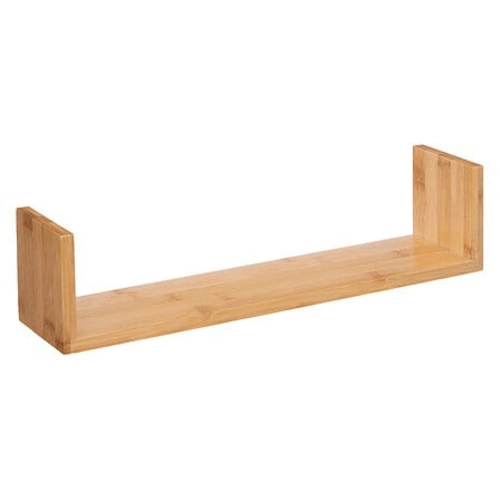 Sada 3 nástěnných polic Fixy bambusové dřevěné police na knihy a dekorace do obývacího pokoje 5five