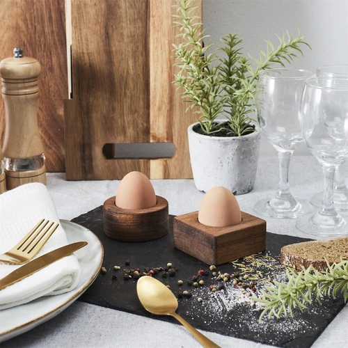 Podstavec na vejce akácie kulatý