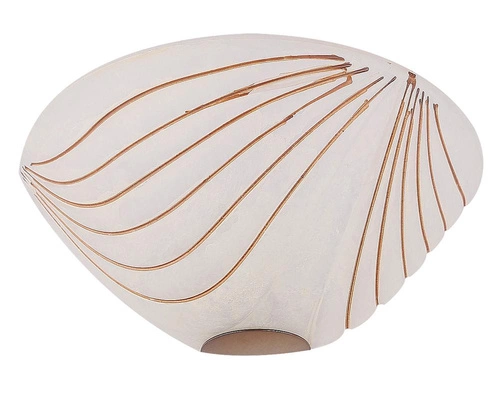 Bílé skleněné stropní svítidlo klasické CANDELLUX 130 do obýváku, ložnice a kuchyně E27