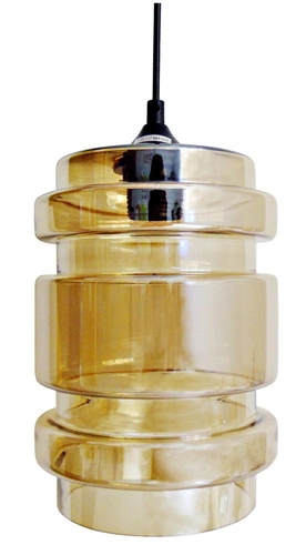 Závěsné skleněné svítidlo jantarové Decorado 18 do obýváku a ložnice