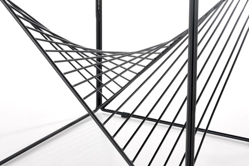 Moderní čtvercový konferenční stolek ze skla černý 50x50 cm do obývacího pokoje Intesi