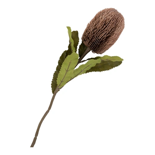 Kytice umělých květin King Protea bordó 65 cm do obýváku