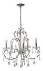 Závěsná lampa Aurora 5*40W E14 chrom