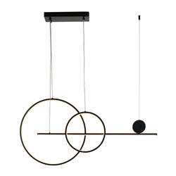 Závěsné LED svítidlo NEW AGE černé 120 cm OUTLET