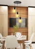 Bistro černá deska závěsná lampa 3x40W E27 stínítko hnědé