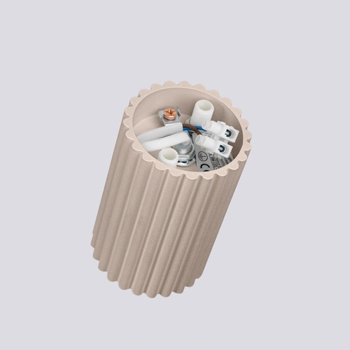 Moderní stropní svítidlo KARBON 10 taupe béžové hliníkové do obýváku a kuchyně