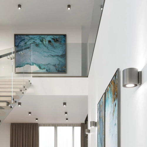 Nástěnné svítidlo Orbis antracit moderní hliníkové do obýváku a ložnice Sollux