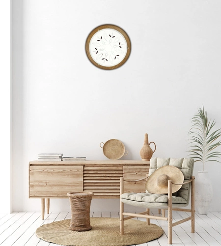 Stropní svítidlo Rustica 30 kulaté dřevěné do jídelny a předsíně klasický dub E27