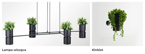 Závěsné svítidlo KUKKIA černé 4 světla moderní nad jídelní stůl a do obýváku