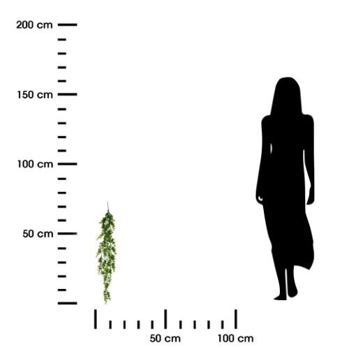 Závěsná umělá rostlina 75cm peperomia