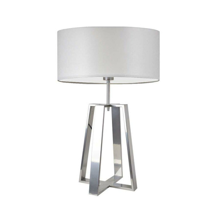 Lampa Thor stínidlo světle šedé stojan stříbrný